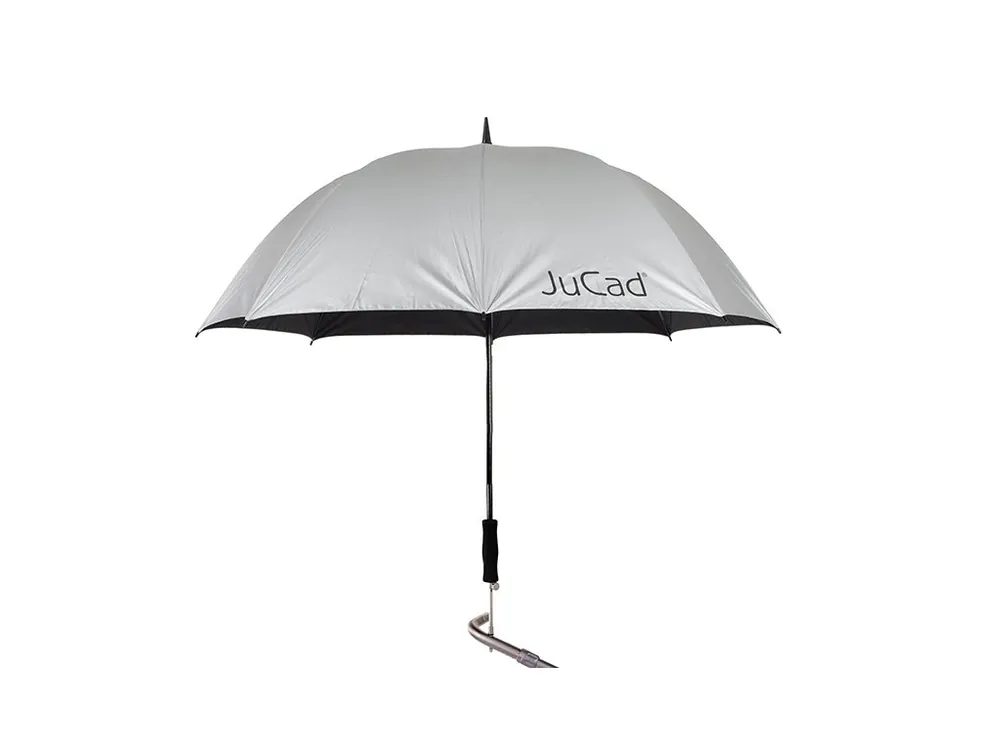 Poslední Šance JUCAD UMBRELLA telescopic stříbrný + Golfová samolepka černá