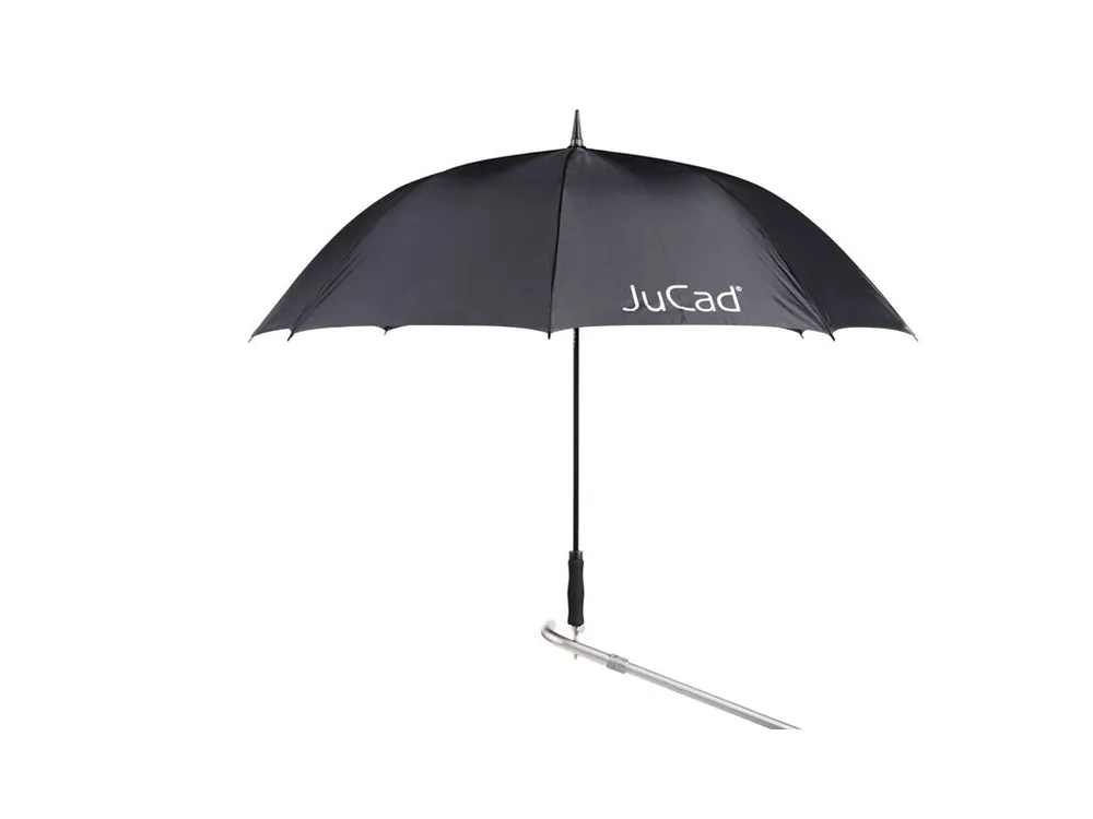 Novinka JUCAD UMBRELLA automatic black black + Golfová samolepka černá