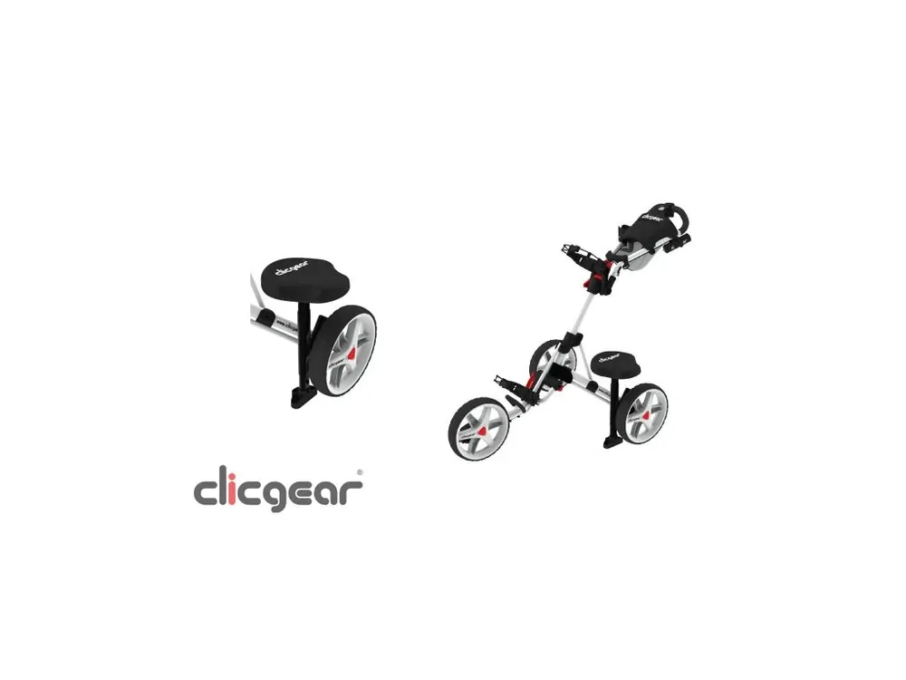 CLICGEAR Seat sedátko + Golfová samolepka černá Autentický