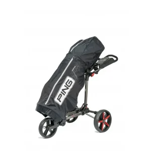 PING pláštěnka na bag černá + Golfová samolepka černá Sleva