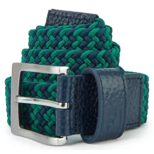 FOOTJOY Braided pánský pásek modro-zelený Speciální Cena