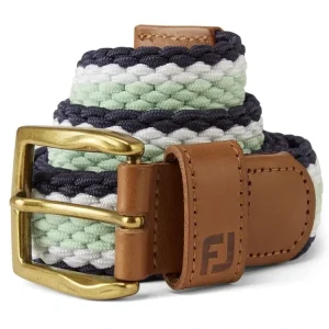 FOOTJOY Canvas pánský pásek modro-bílo-zelený Speciální Cena