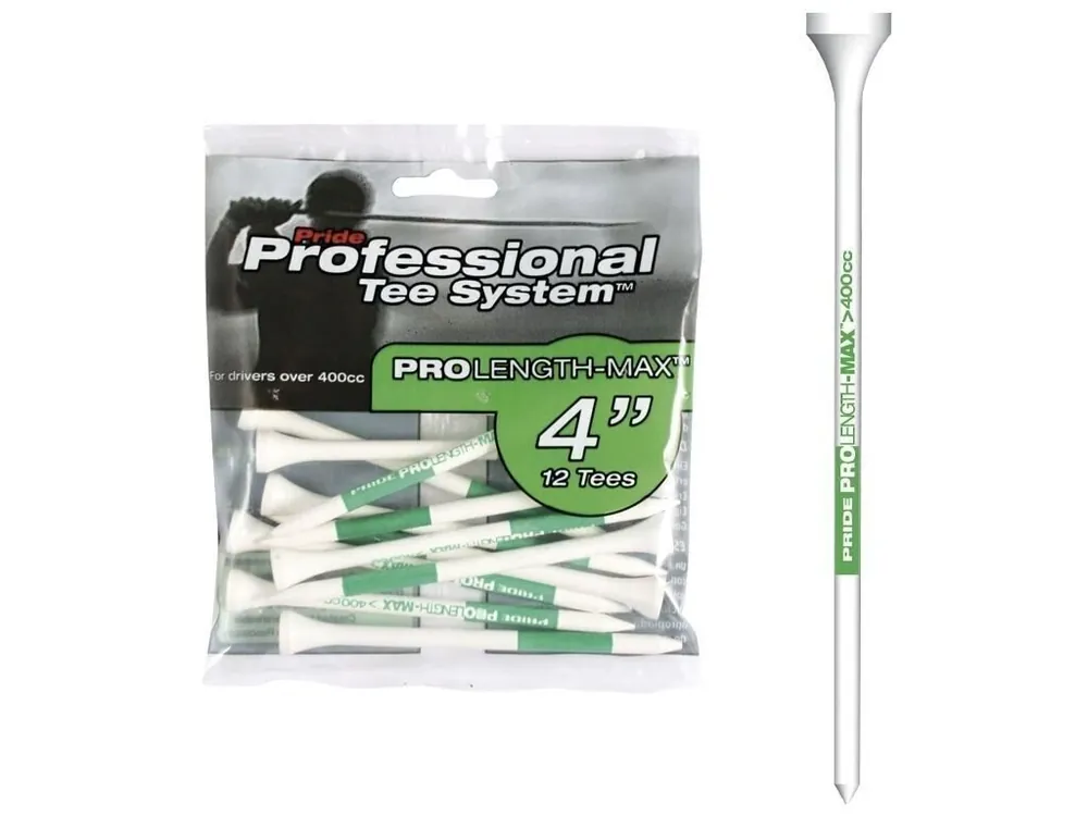PRIDE PROFESSIONAL dřevěná golfová týčka 101 mm (12 ks) Sleva