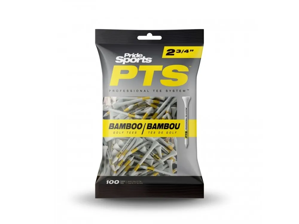 Akce PRIDE SPORTS PTS dřevěná golfová týčka 69 mm (100 ks)