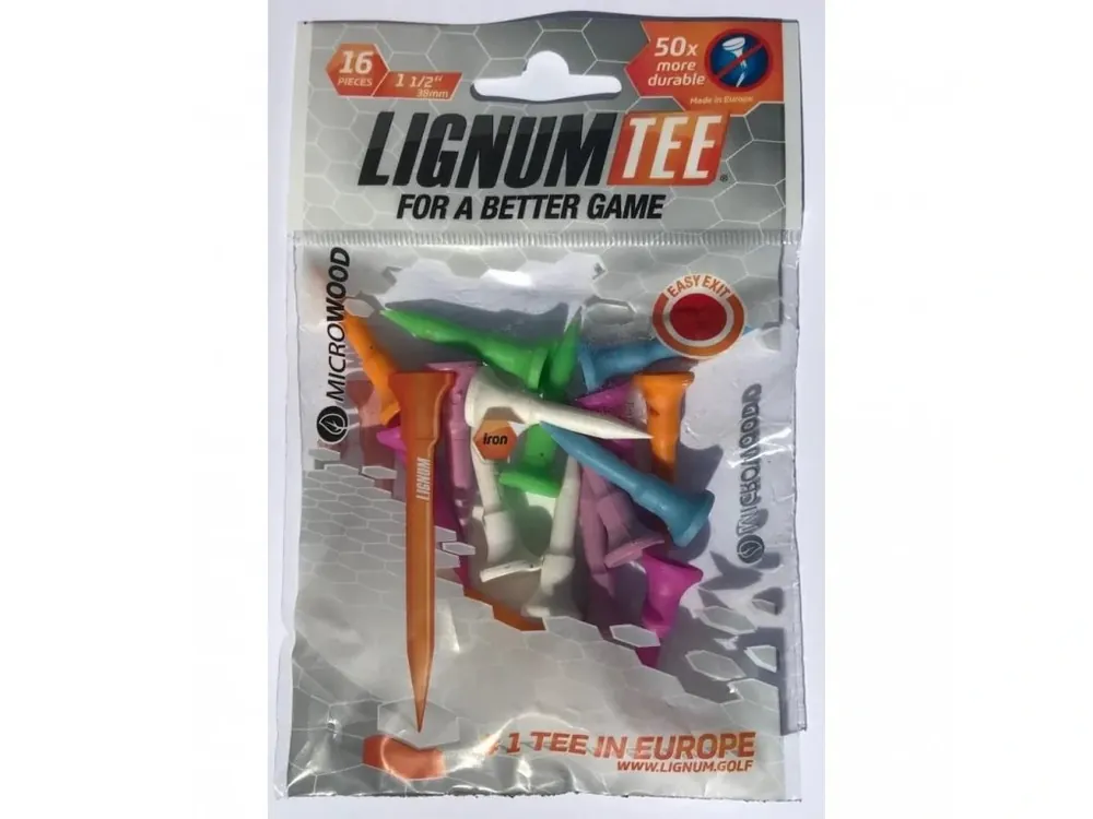 LIGNUM golfová týčka z lisovaných pilin 38 mm (16 ks) - mix barev Pouze Dnes