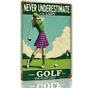 Vrácení Zdarma Kovová cedule s golfovým motivem