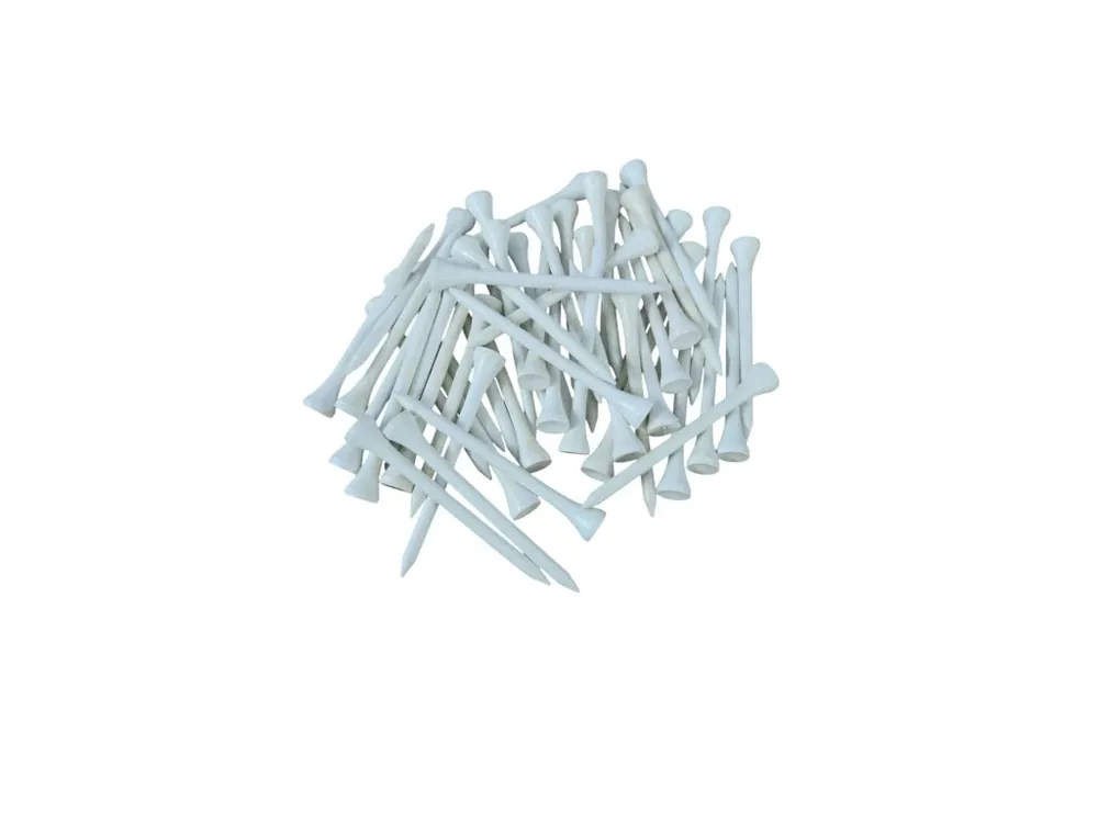 Dřevěná tees bílá 83mm (50ks) Přímo Od Výrobce