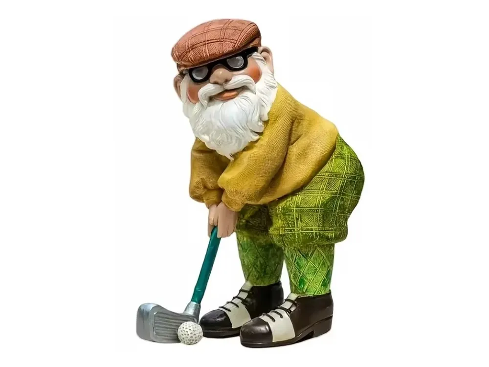 Speciální Cena Samolepka na auto Golfový trpaslík - 14x14cm