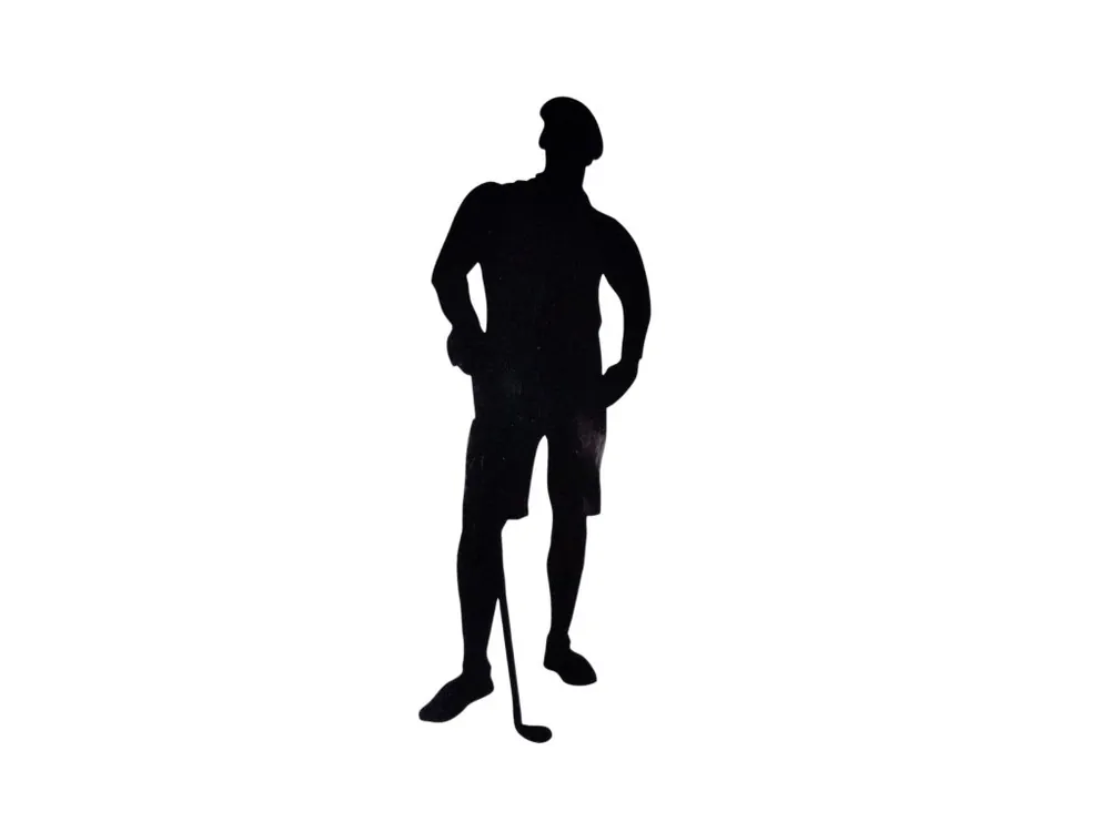 Golfová samolepka černá - velká Akce