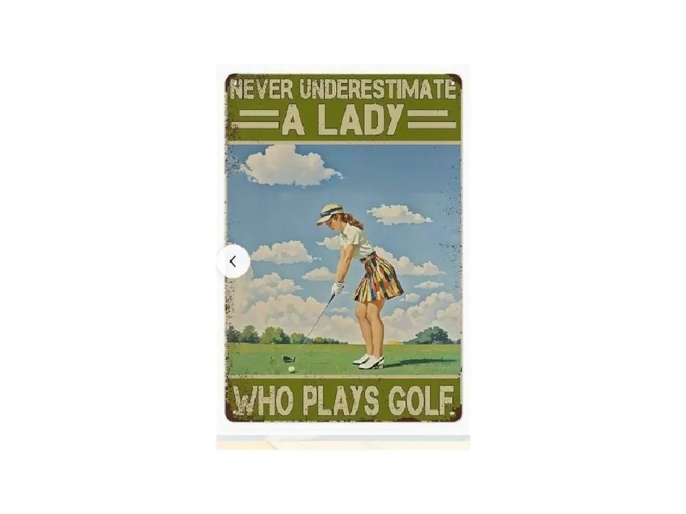 Kovová cedule s golfovým motivem Speciální Cena