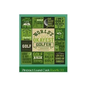 Časově Omezené Deka s golfovým motivem 150x125 cm