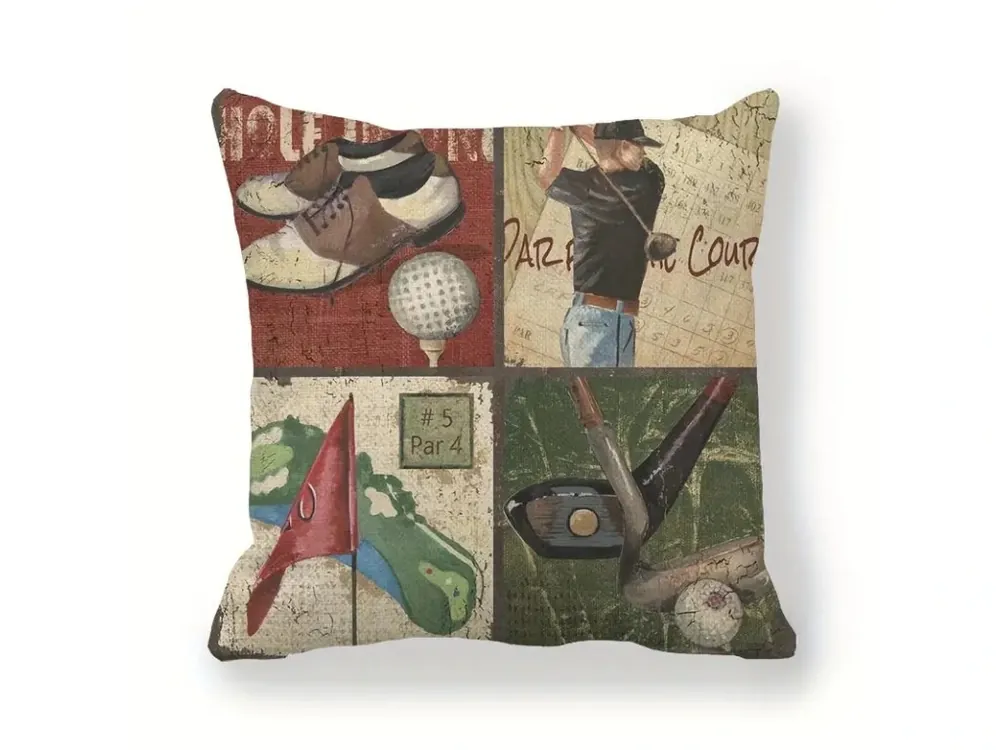 Hit Sezóny Povlak na polštář s golfovým motivem 40x40 cm