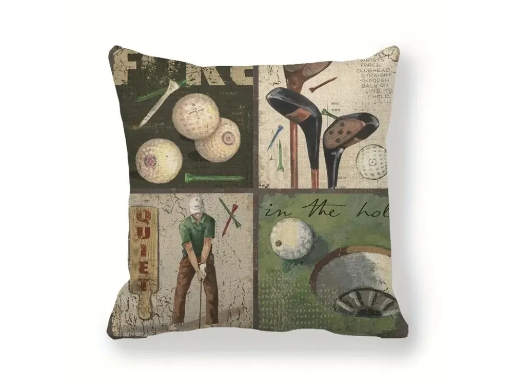 Sleva Povlak na polštář s golfovým motivem 40x40 cm