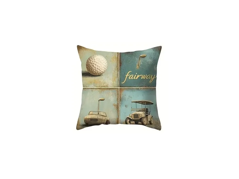Rychlé Dodání Povlak na polštář s golfovým motivem 50x50 cm