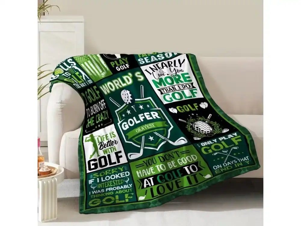 Deka s golfovým motivem 100 x 150 cm Nová Kolekce