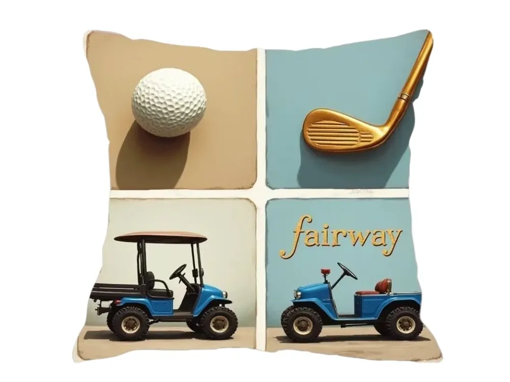 Povlak na polštář s golfovým motivem Tovární Cena