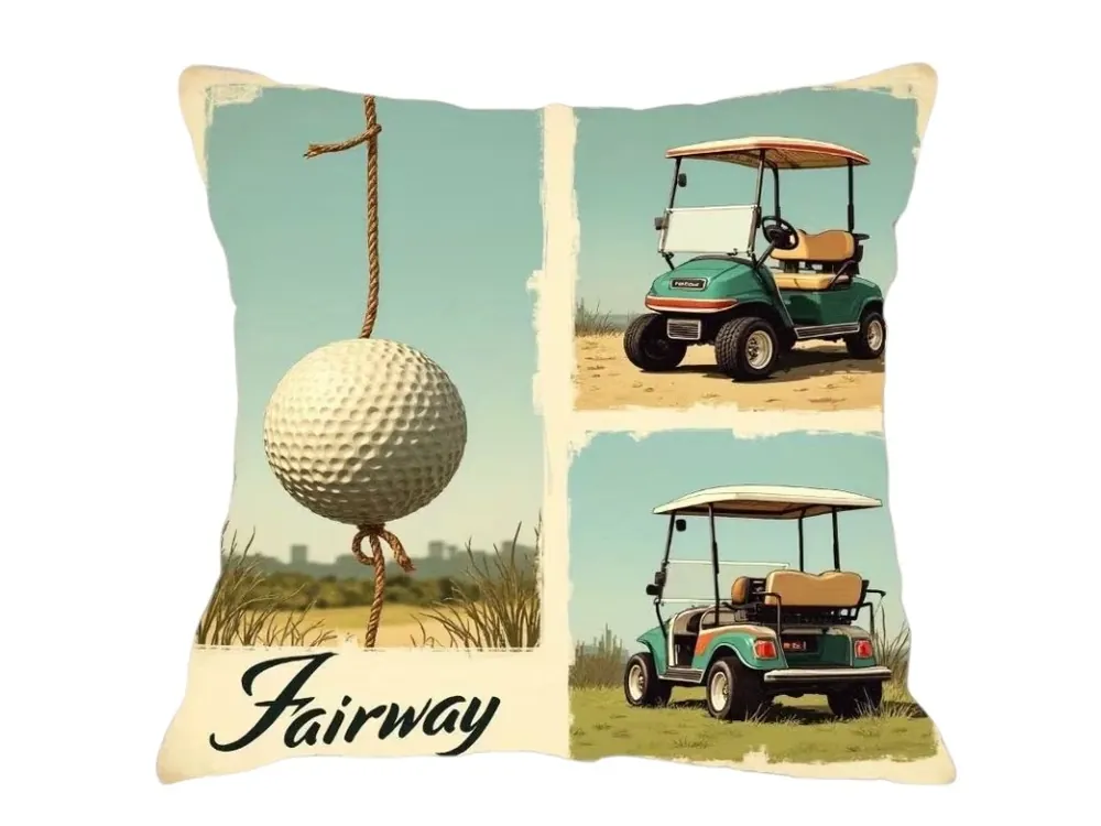 Dokud Zásoby Vydrží Povlak na polštář s golfovým motivem