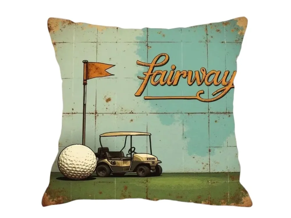 Hit Sezóny Povlak na polštář s golfovým motivem
