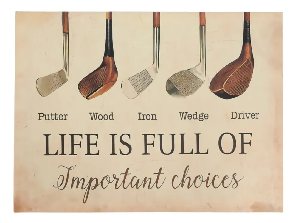 Must-Have Golfové plátno hole