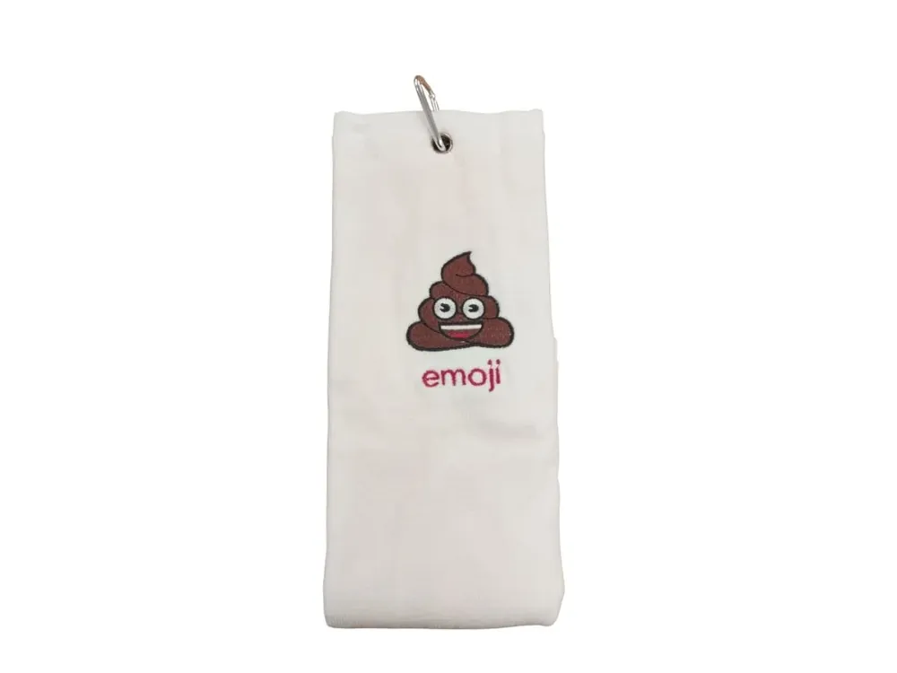 Vrácení Zdarma EMOJI Poop ručník bílý