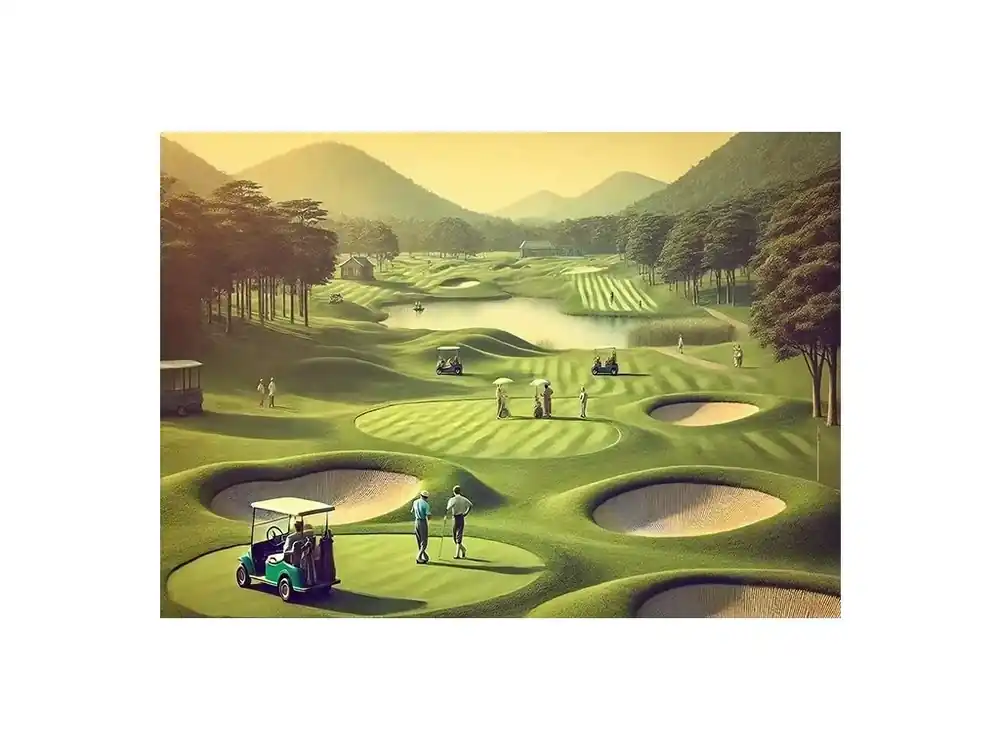 Nástěnná dekorace s golfovým motivem Cenový Hit