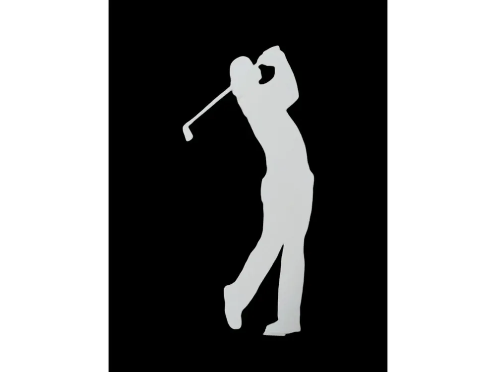 Golfová samolepka bílá - velká Kup Teď