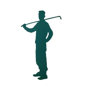Cenově Výhodný Golfová samolepka tmavě zelená - velká