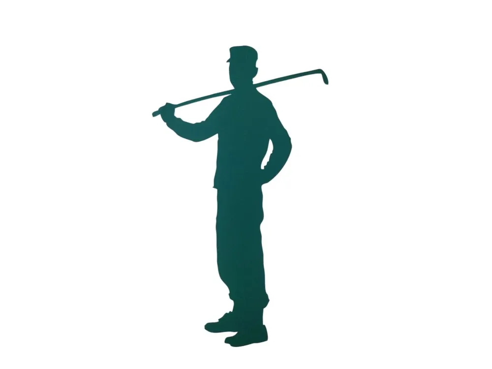 Cenově Výhodný Golfová samolepka tmavě zelená - velká