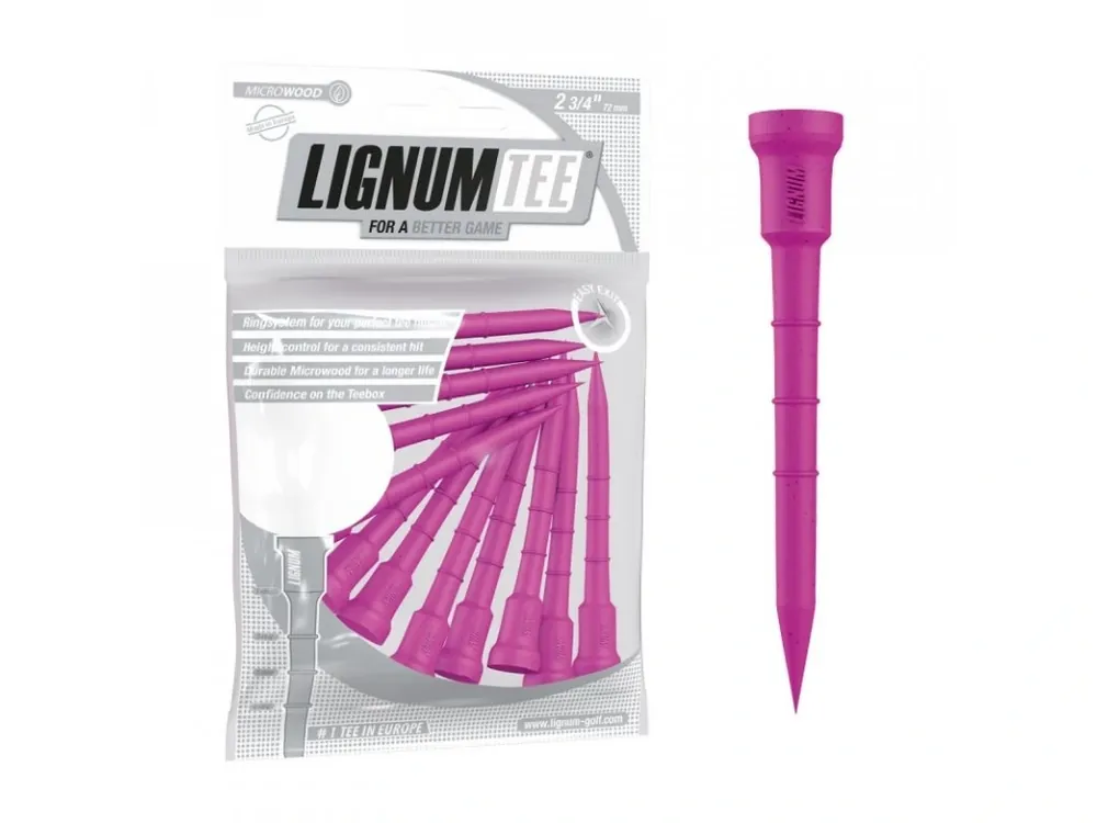 Výprodej LIGNUM golfová týčka 72 mm (12 ks) - růžová