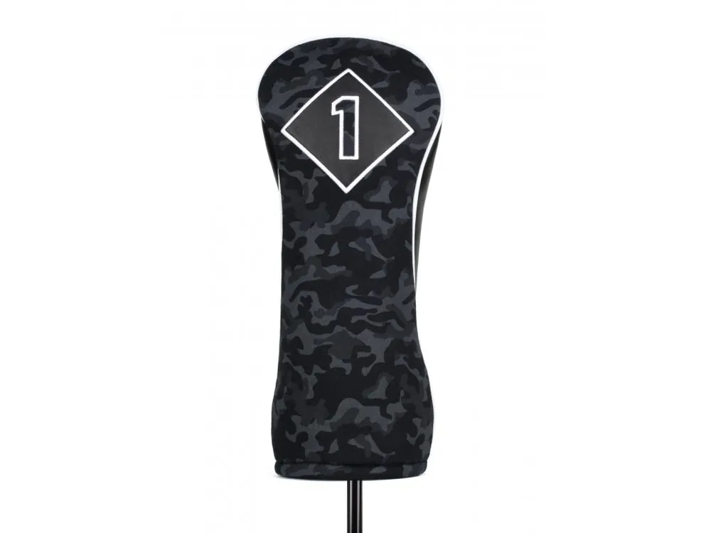 TITLEIST Leather & Cotton headcover na driver + Golfová samolepka černá Hit Sezóny