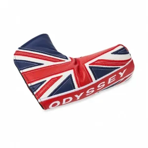 Pouze Dnes ODYSSEY Union Jack Blade headcover na putter modro-červeno-bílý + Golfová samolepka černá