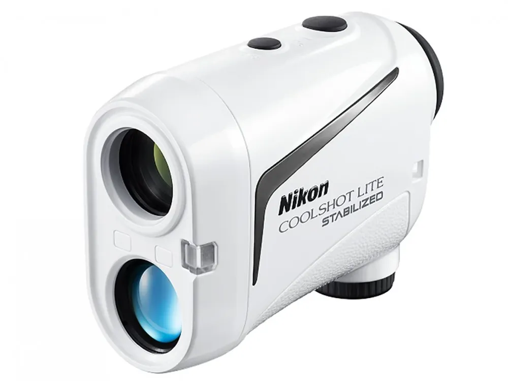 NIKON CoolShot Lite Stabilized laserový dálkový měřič + Golfová samolepka černá Finální Výprodej