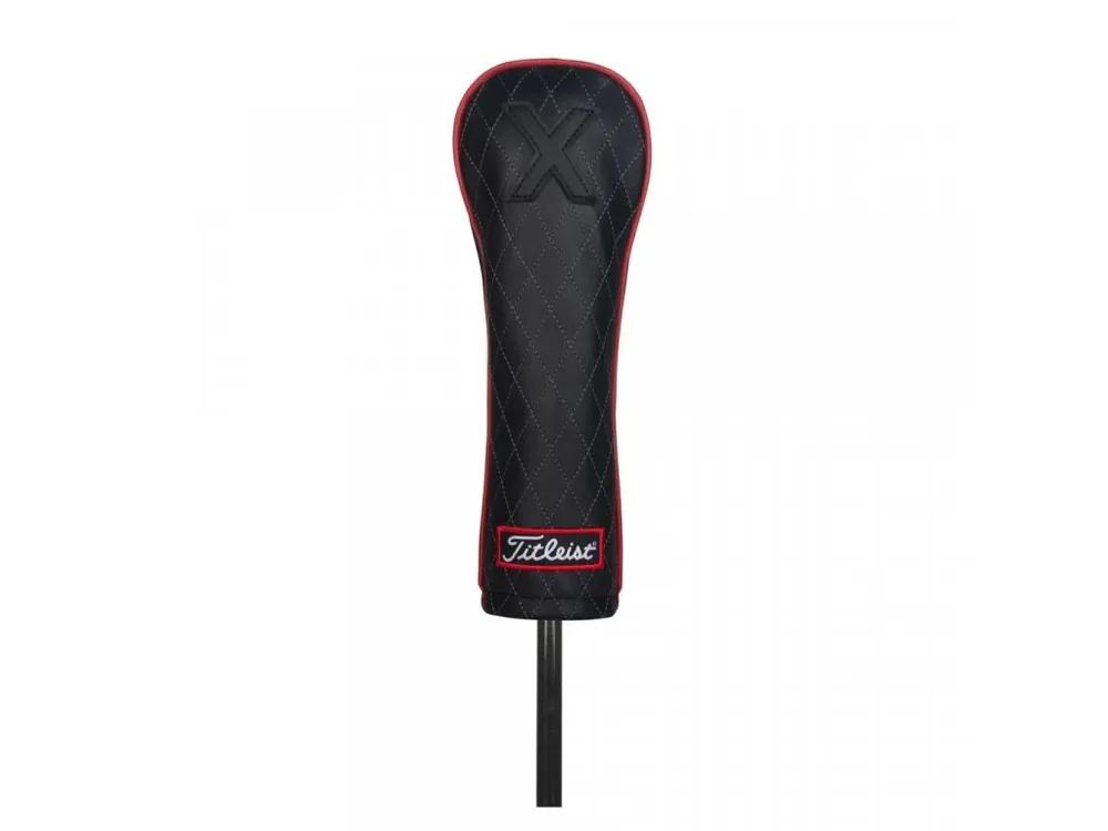Top Prodej TITLEIST Leather Jet headcover na hybrid + Golfová samolepka černá