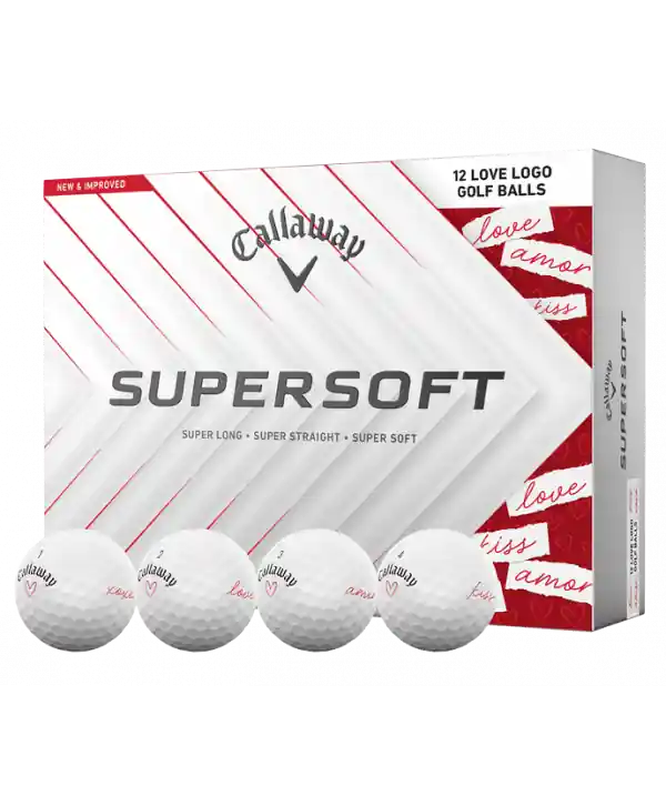 Limitovaná edice - míčky Callaway Supersoft Love (12 ks) Horká Nabídka