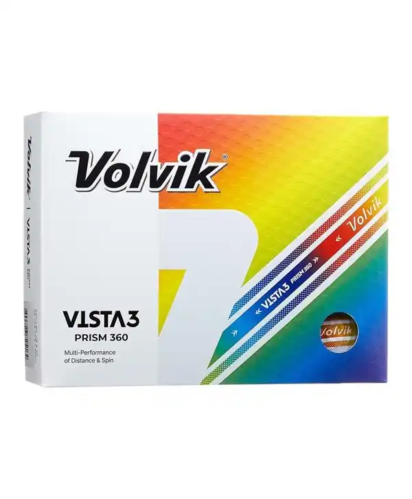 Golfové míčky Volvik Vista 3 Prism 360 (12 ks) Omezená Nabídka