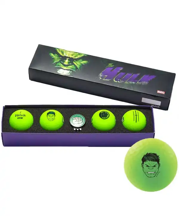 Marvel balení golfových míčků Volvik Hulk (4ks) Výhodná Nabídka