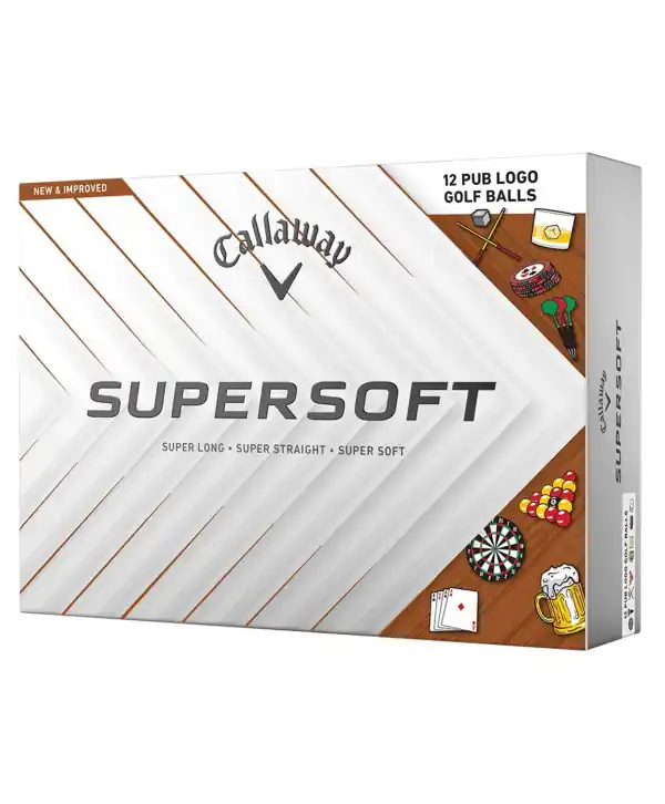 Limitovaná edice - míčky Callaway Supersoft Pub (12 ks) Přímo Od Výrobce