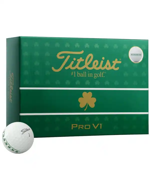 Limitovaná edice míčků Titleist Shamrock Collection Pro V1 Sleva