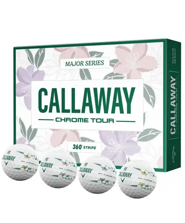 Časově Omezené Limitovaná edice - míčky Callaway Chrome Tour 2026 April Major (12 ks)