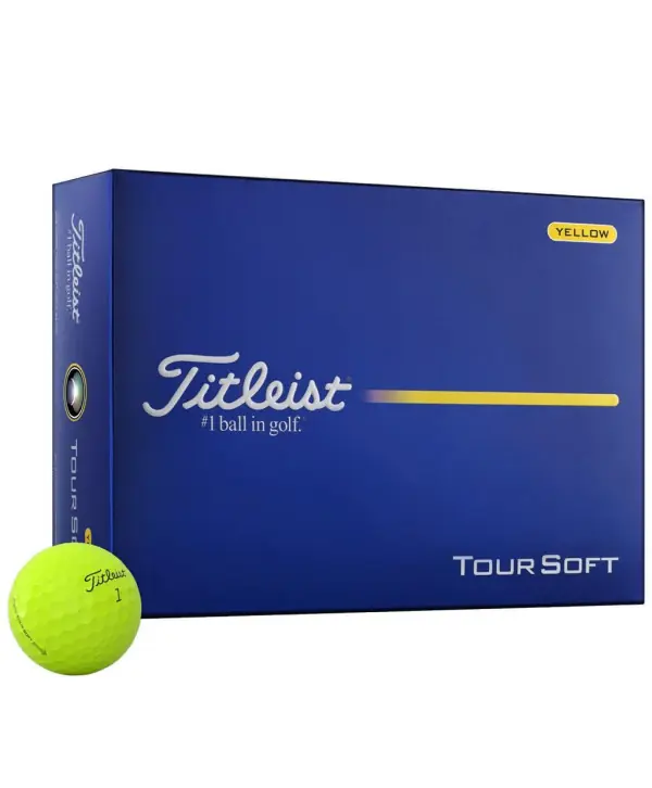 Golfové míčky Titleist Tour Soft Yellow (12ks) Bezpečná Platba