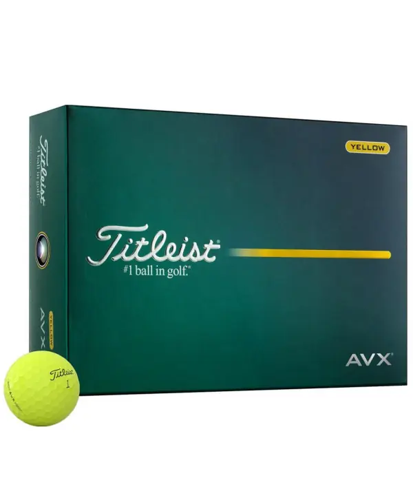 Golfové míčky Titleist AVX Yellow (12 ks) Cenově Výhodný