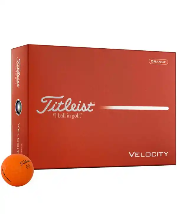 Golfové míčky Titleist Velocity Matte Orange (12 ks) Vysoce Kvalitní