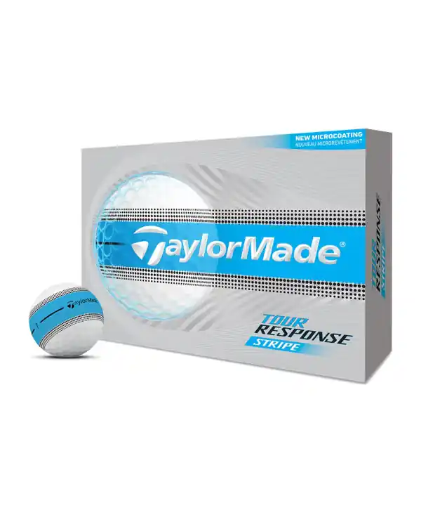 Golfové míčky TaylorMade Tour Response Neon Stripe Blue (12 ks) Výprodej