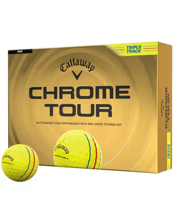 Golfové míčky Callaway Chrome Tour Triple Track Yellow Hit Sezóny