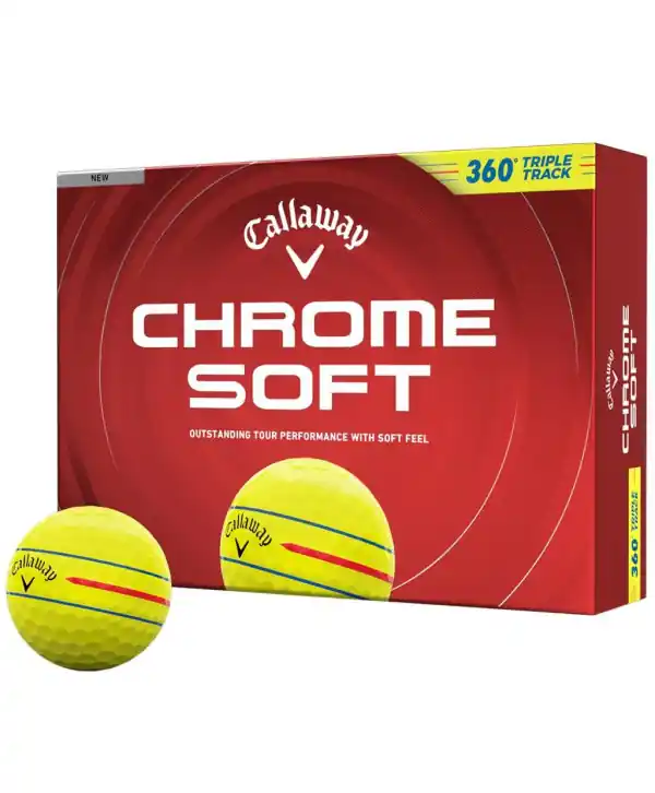 Golfové míčky Callaway Chrome Soft 360 Triple Track Yellow Dokud Zásoby Vydrží