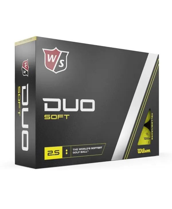 Golfové míčky Wilson Duo Soft Yellow (12 ks) Omezená Nabídka