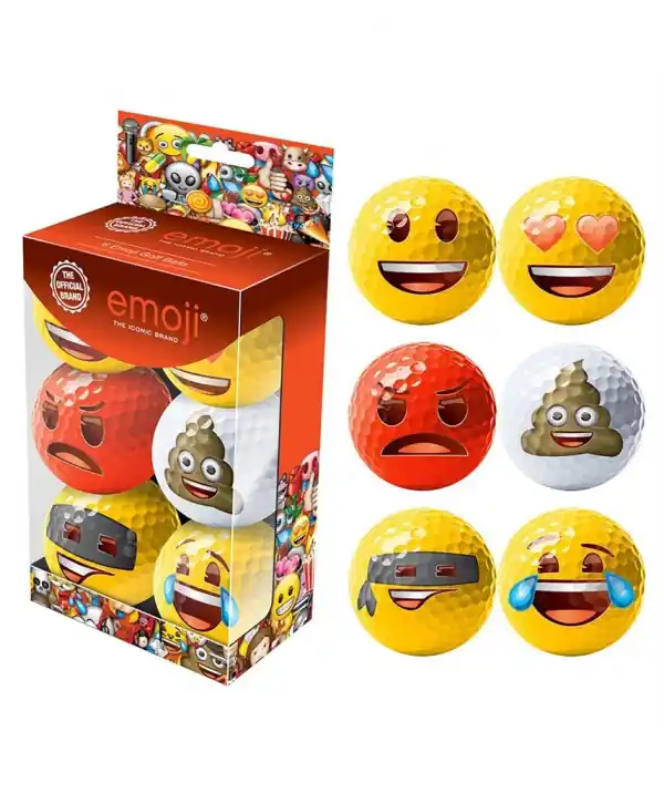 Aktuální Golfové míčky Emoji (6 ks)