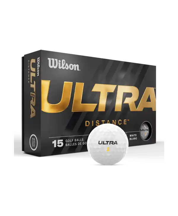 Tovární Cena Golfové míčky Wilson Ultra Distance (15 ks)