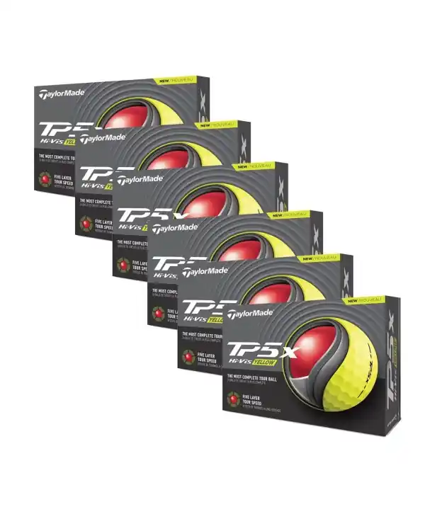 Cenový Hit Golfové míčky TaylorMade TP5x Yellow (72 ks)