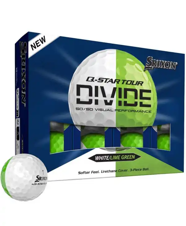 Autentický Golfové míčky Srixon Q-Star Tour 2 White/Lime Green (12 ks)